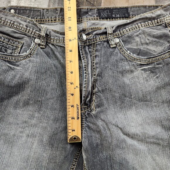 Mens TK Axel size 36x30 Relaxed Straight Mid Rise Jeans - Picture 7 of 11